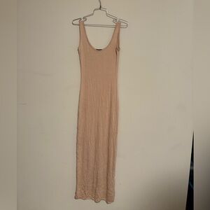 PrettyLittleThing Tan Maxi Dress